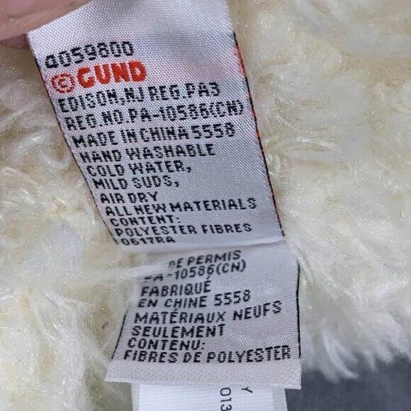 Gund Teddy Bear Cream Soft Fuzzy Spin Master 17 - Picture 5 of 9